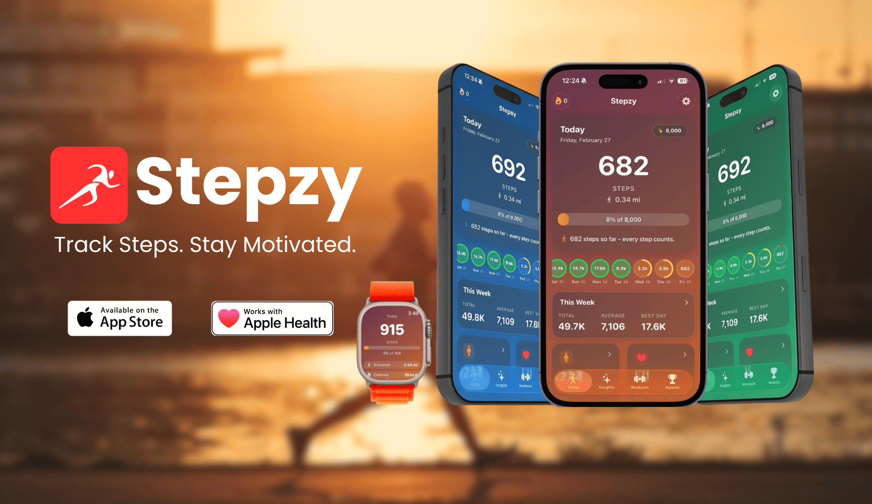 Stepzy – A Simple, Motivating Step Counter Built for Real Life